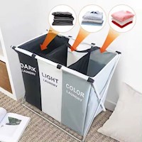 Organizador Cesta de Ropa de 3 Divisiones